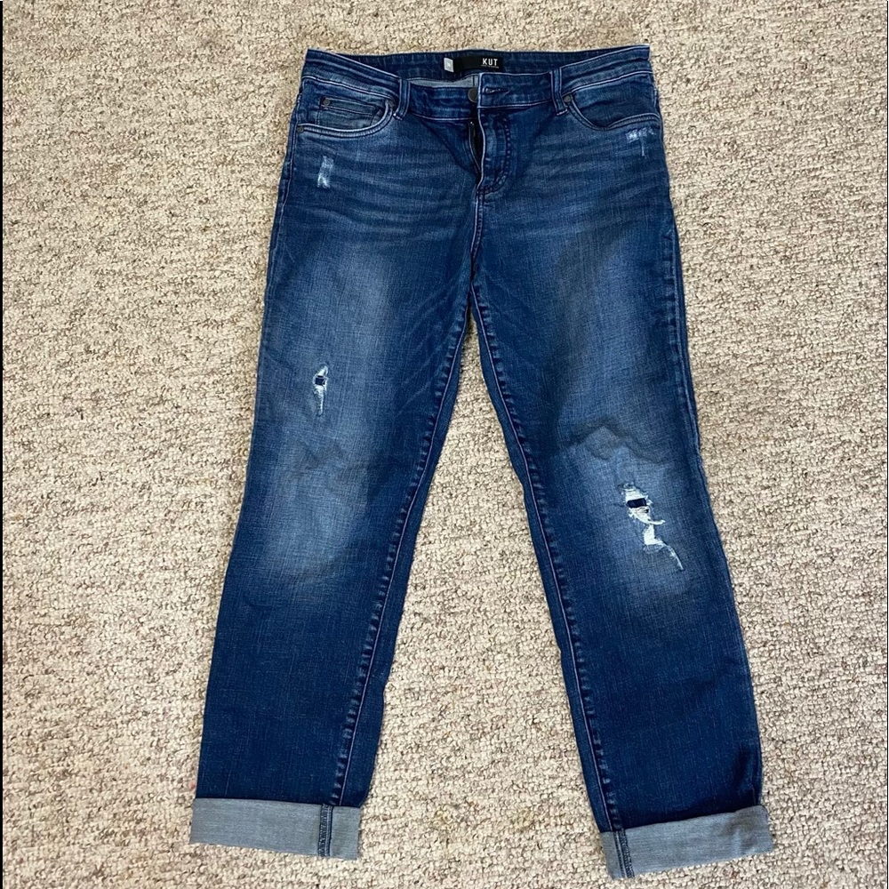 KUT SIZE 10 boyfriend jeans
